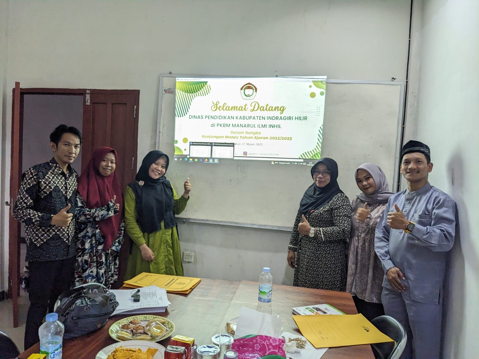 Kunjungan Dinas Pendidikan Kabupaten Indragiri Hilir ke PKBM Manarul Ilmi